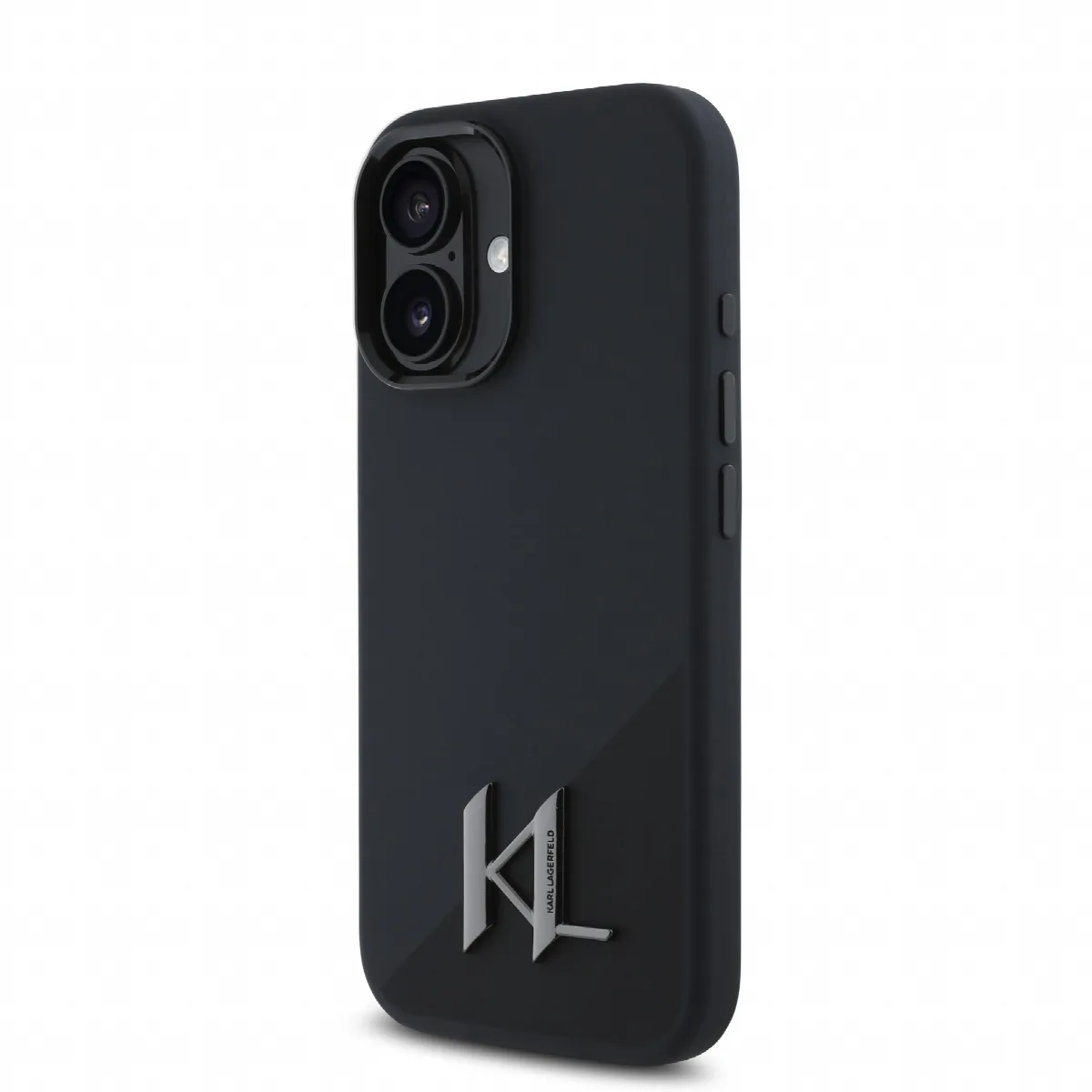 Karl Lagerfeld MagSafe Initial Metal Logo Silicone Case Θήκη προστασίας από σιλικόνη – iPhone 16 Μαύρο – KLHMP16SSCMKMPCK – εικόνα 4