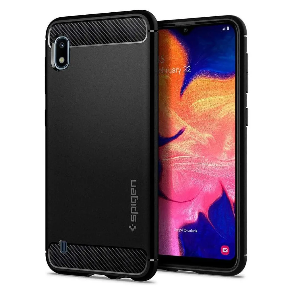 Spigen Rugged Armor Back Cover για Samsung Galaxy A10 - Μαύρο
