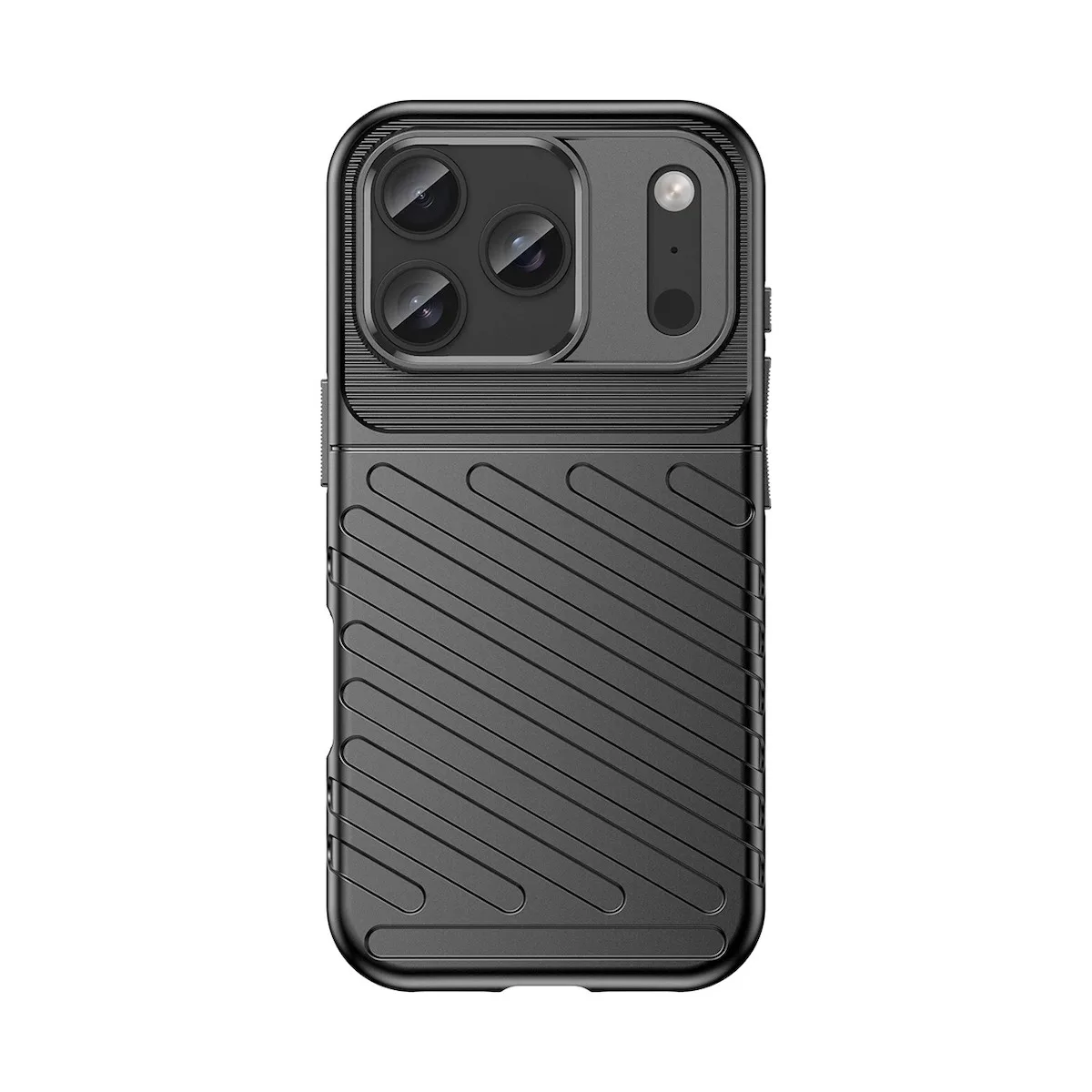 Θήκη Hurtel Back Cover Σιλικόνης για iPhone 17 Pro Max - Μαύρο – εικόνα 2