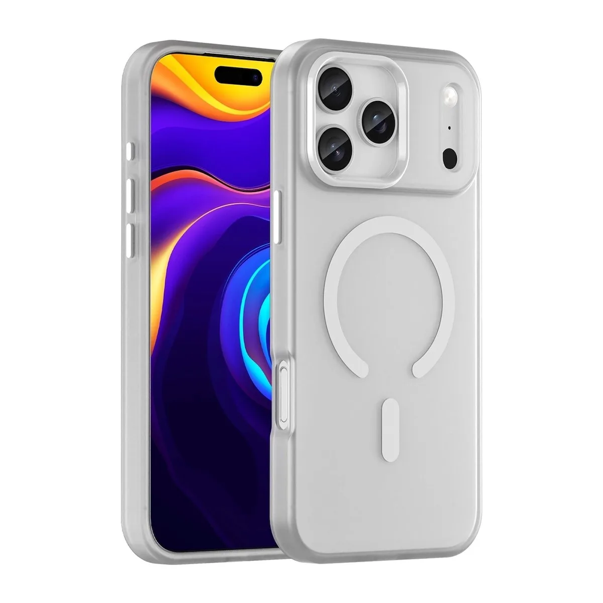 Θήκη Hurtel Magnetic Back Cover Σιλικόνης / Πλαστικό για iPhone 17 Pro Max - Λευκό