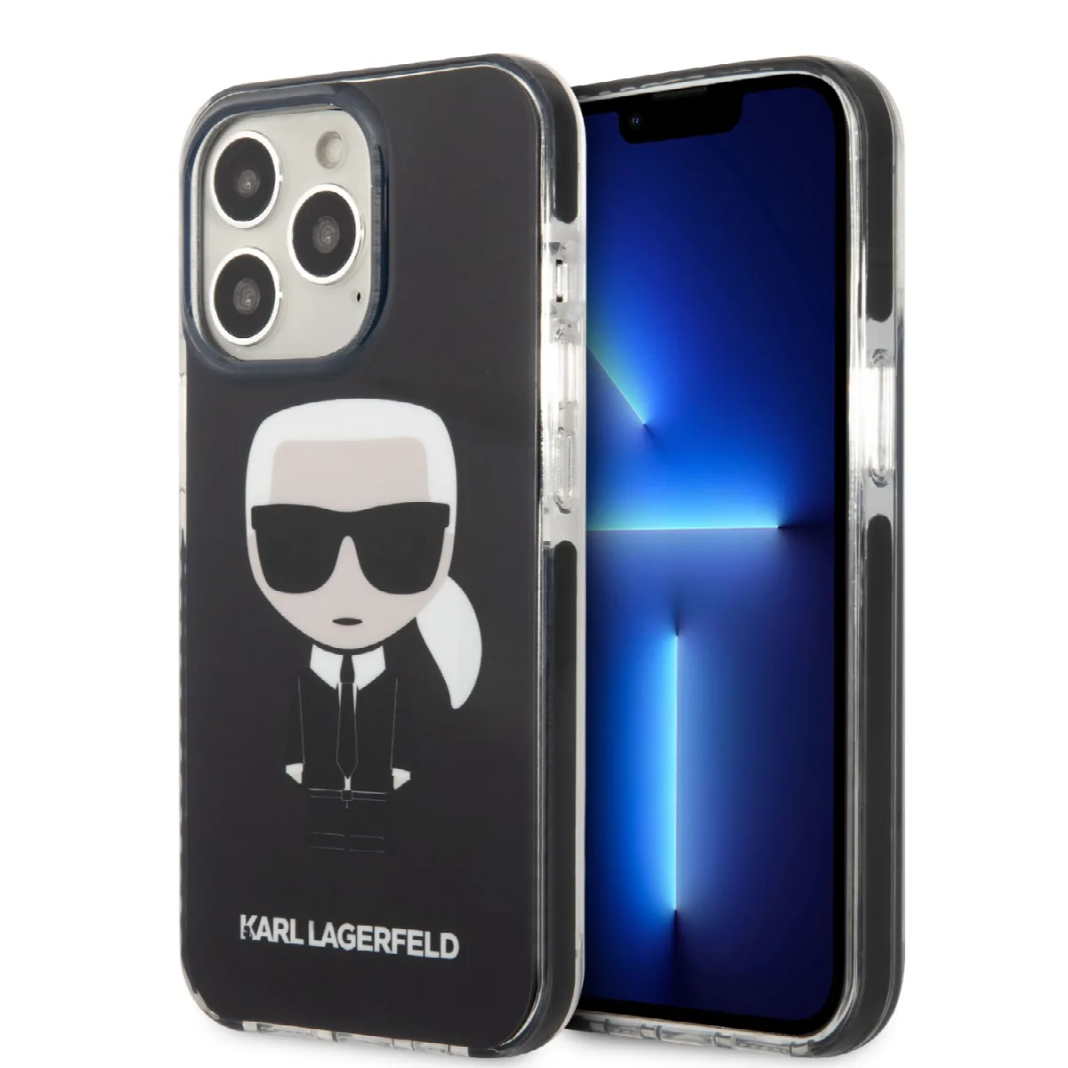 Karl Lagerfeld Ikonik Case Karl's Head Θήκη προστασίας από σκληρό πλαστικό – iPhone 13 Pro Max Μαύρο - KLHCP13XTPEIKK