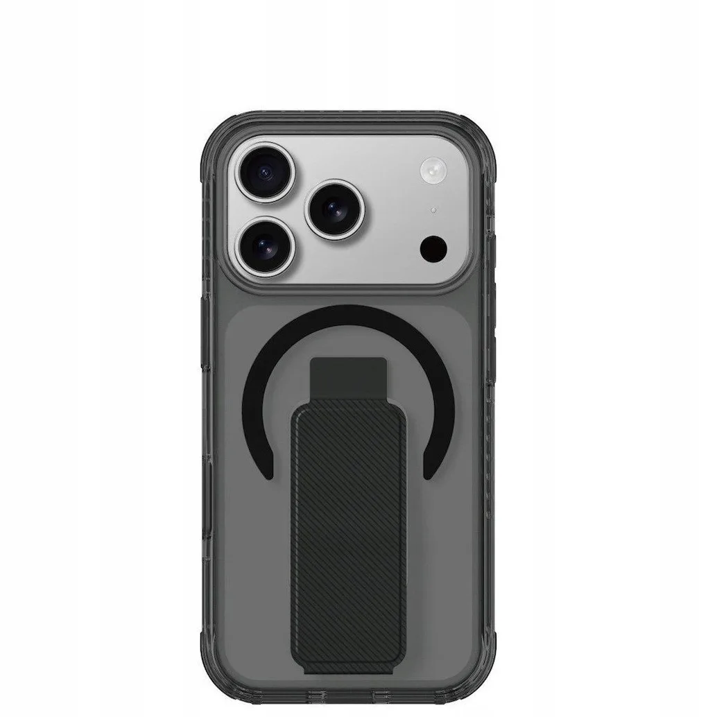 AmazingThing Titan Pro Holder Back Cover Σιλικόνης / Δερματίνης για iPhone 17 Pro Max - Μαύρο