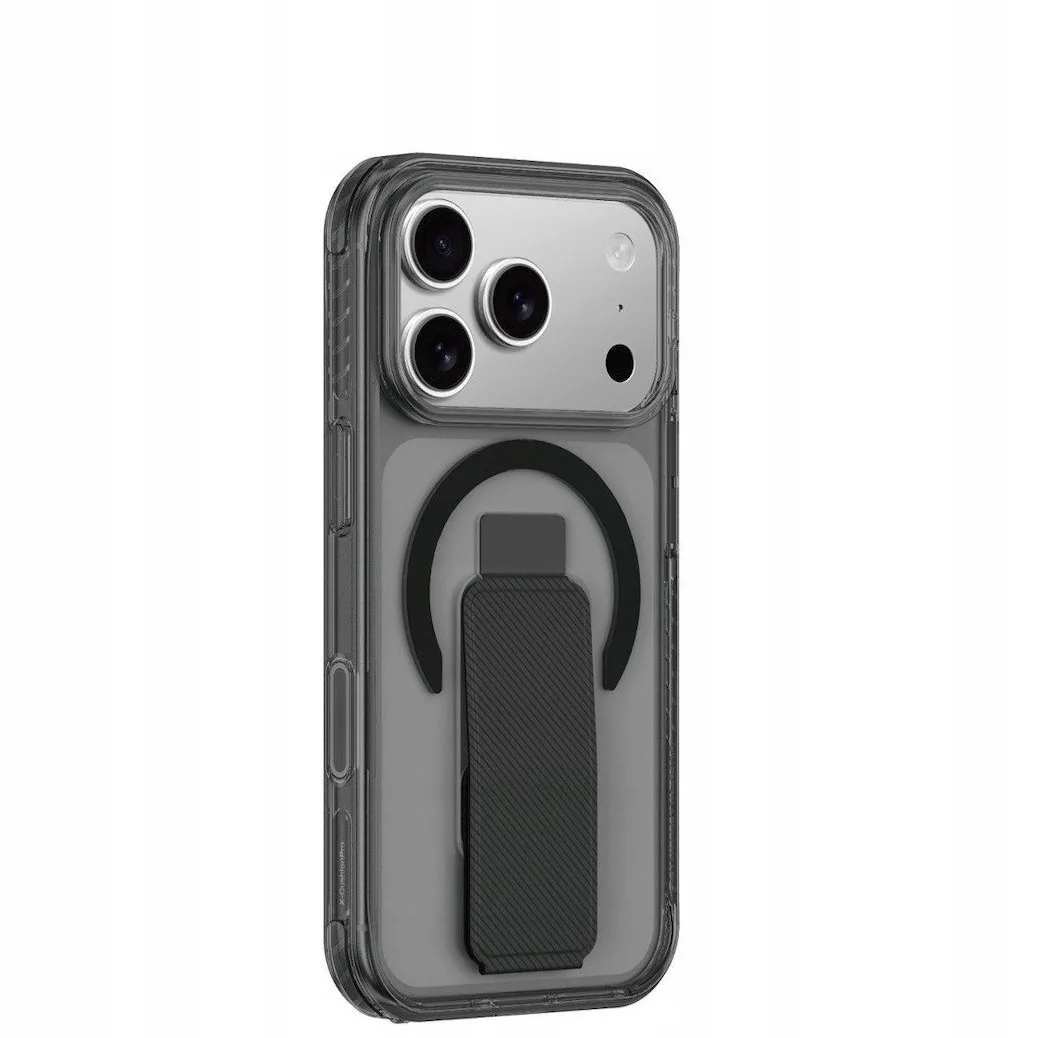 AmazingThing Titan Pro Holder Back Cover Σιλικόνης / Δερματίνης για iPhone 17 Pro Max - Μαύρο – εικόνα 4