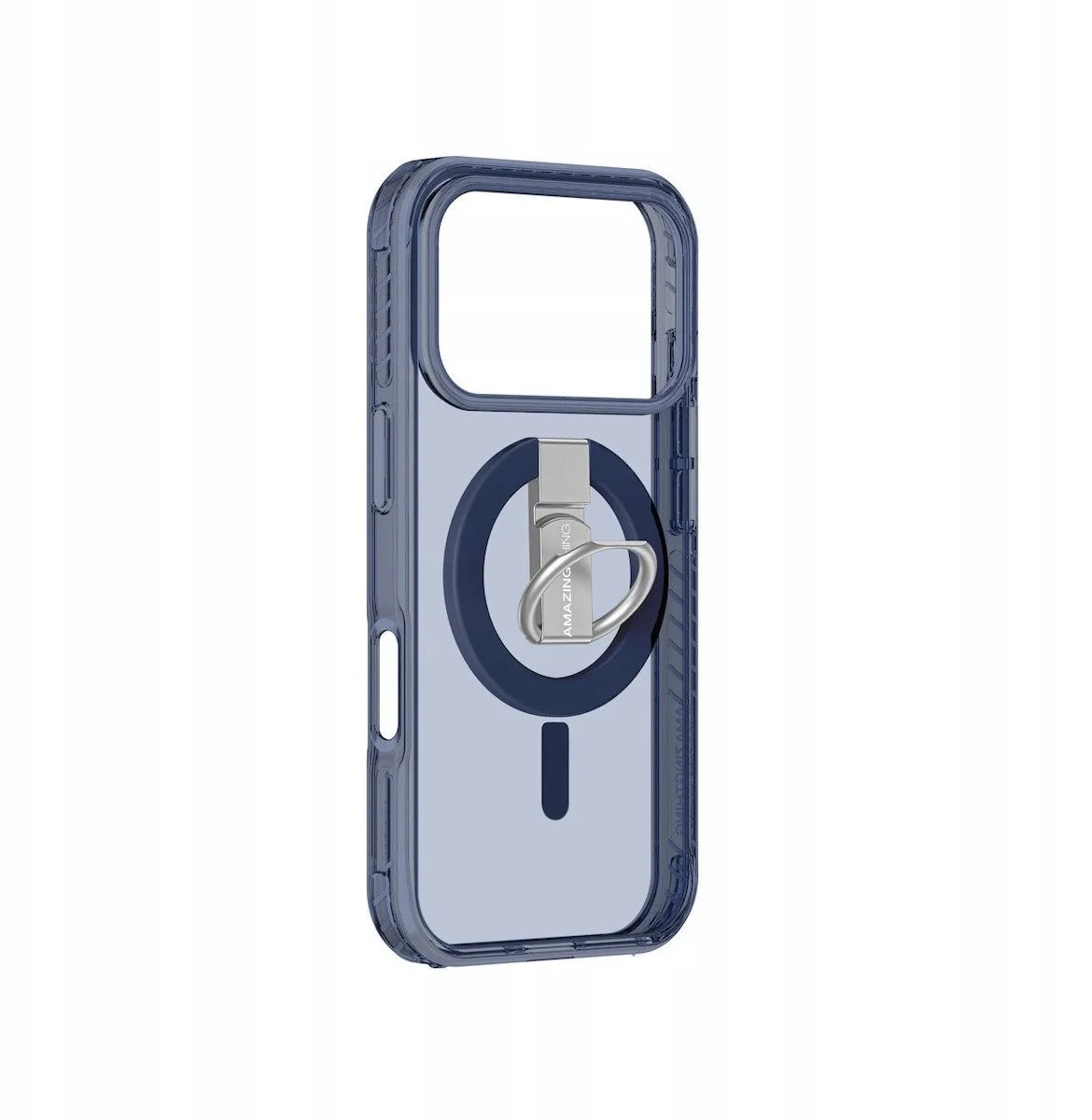 AmazingThing Titan Pro Grip Ring Back Cover Σιλικόνης για iPhone 17 Pro Max - Μπλε – εικόνα 3