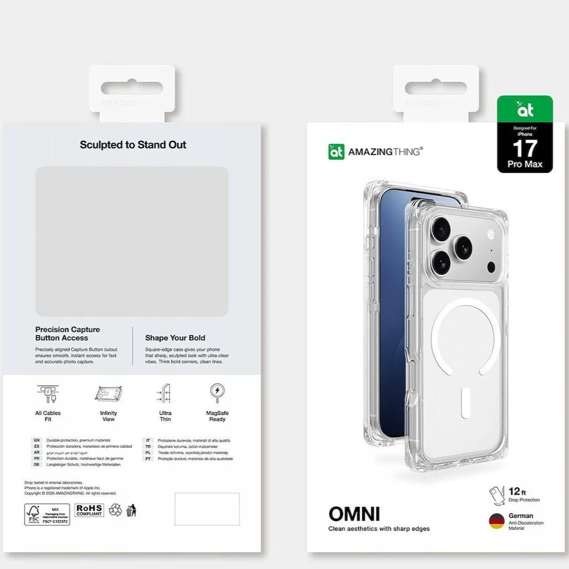 AmazingThing Omni Back Cover Σιλικόνης για iPhone 17 Pro Max - Διάφανο – εικόνα 4