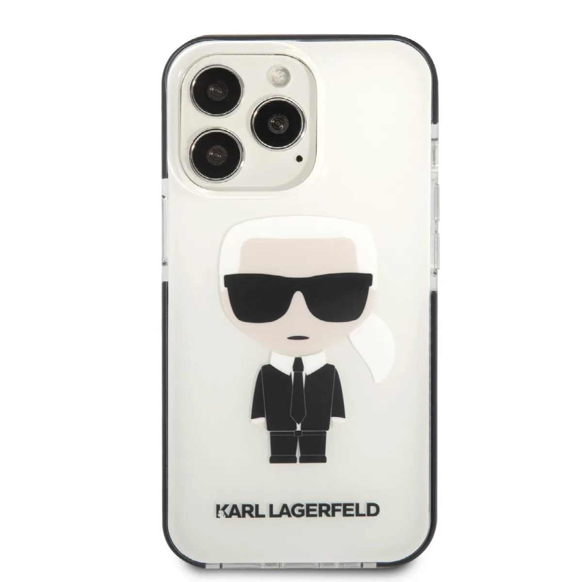 Karl Lagerfeld Ikonik Case Karl's Head Θήκη προστασίας από σκληρό πλαστικό – iPhone 13 Pro Λευκό - KLHCP13LTPEIKW – εικόνα 4
