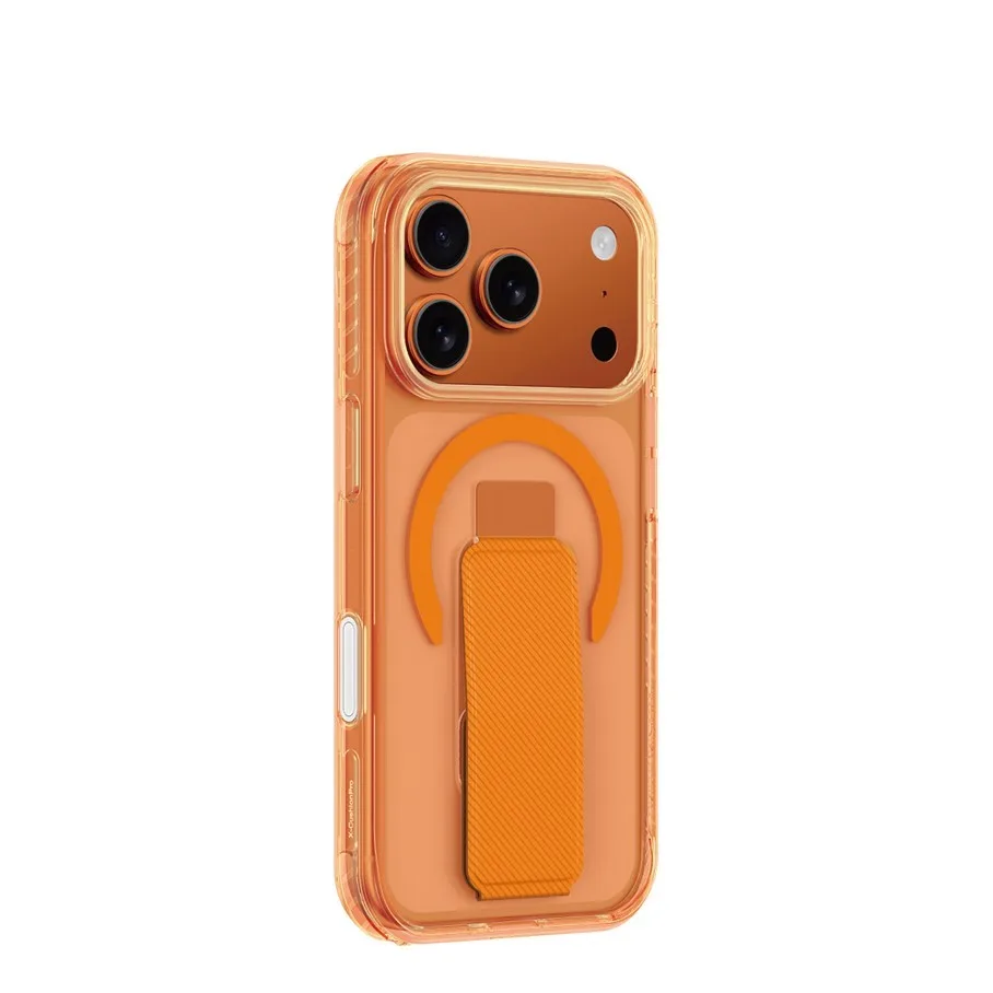 AmazingThing Titan Pro Holder Back Cover Σιλικόνης / Δερματίνης για iPhone 17 Pro Max - Πορτοκαλί – εικόνα 5