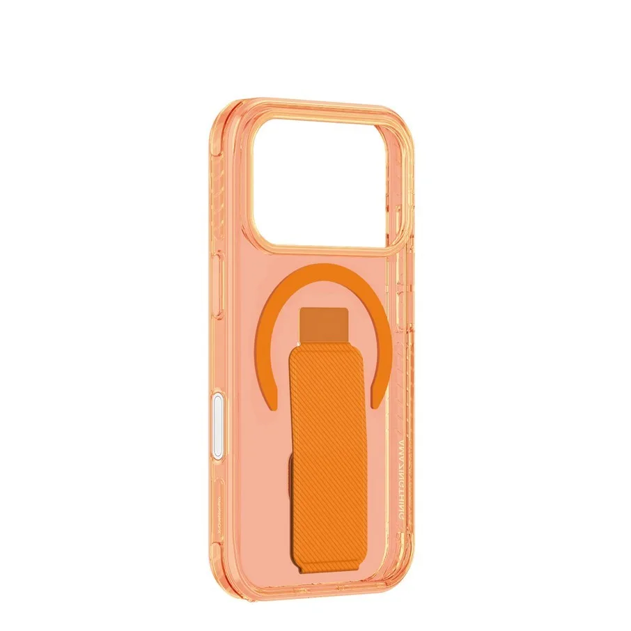 AmazingThing Titan Pro Holder Back Cover Σιλικόνης / Δερματίνης για iPhone 17 Pro Max - Πορτοκαλί – εικόνα 4