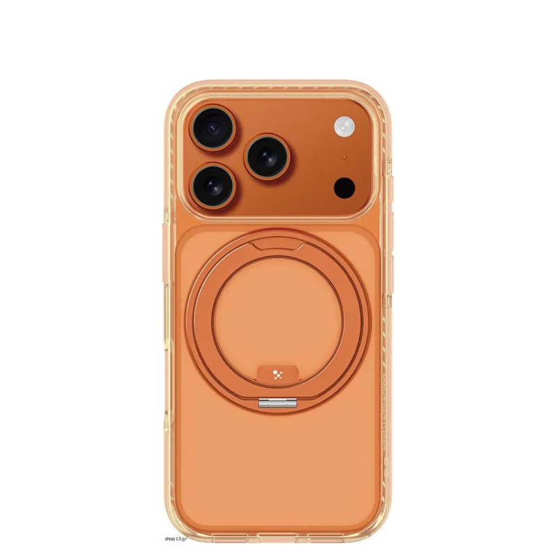 AmazingThing Titan Pro Magspin 360 Full Cover Σιλικόνης για iPhone 17 Pro - Πορτοκαλί