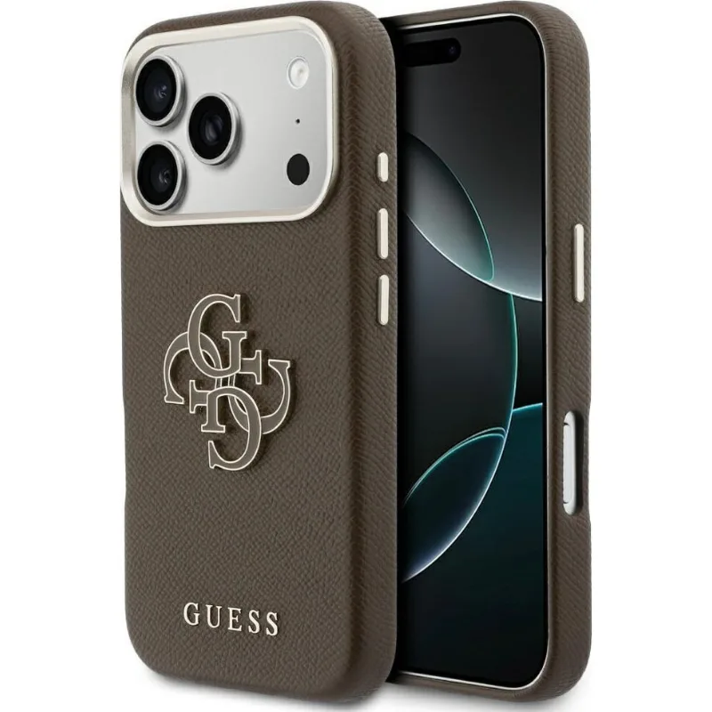 Guess Fw Resin Logo Back Cover Θήκη για Apple iPhone 17 Pro Max - Brown