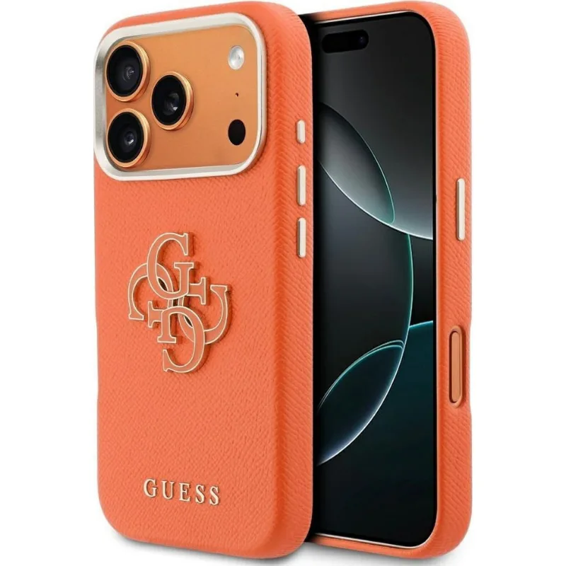 Guess Fw Resin Logo Back Cover Θήκη για Apple iPhone 17 Pro - Orange