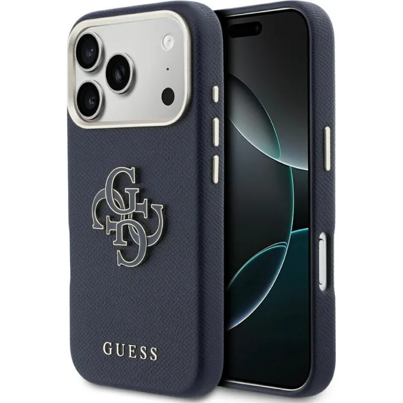 Guess Fw Resin Logo Back Cover Θήκη για Apple iPhone 17 Pro - Blue