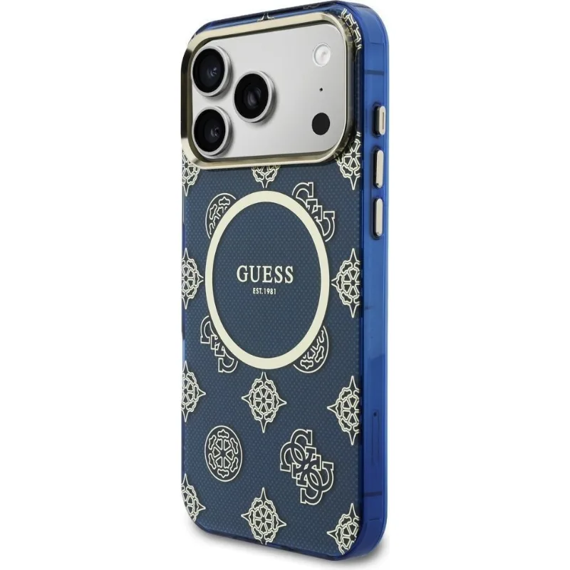 Guess Iml Peony Dot MagSafe Back Cover Θήκη για iPhone 17 Pro Max - Blue – εικόνα 2