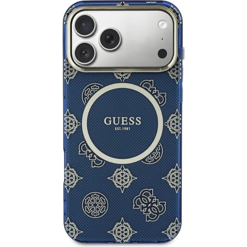 Guess Iml Peony Dot MagSafe Back Cover Θήκη για iPhone 17 Pro Max - Blue – εικόνα 3