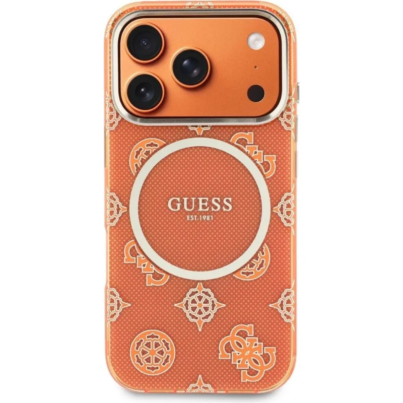 Guess Iml Peony Dot MagSafe Back Cover Θήκη για iPhone 17 Pro - Orange – εικόνα 2