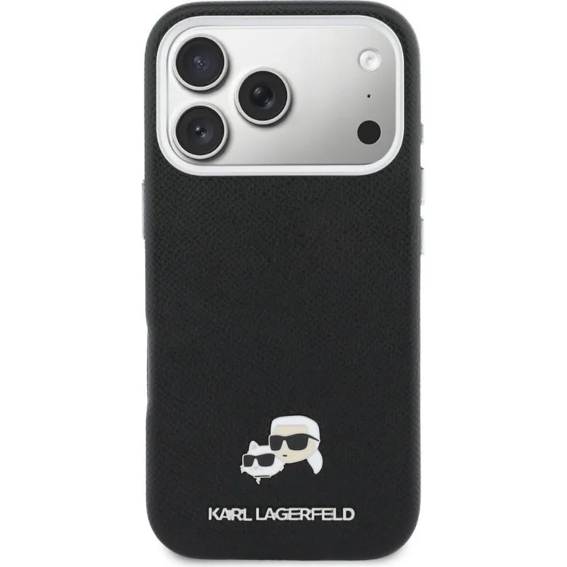 Karl Lagerfeld Karl & Choupette Pins Saffiano Magsafe για iPhone 17 Pro Max - Μαύρο – εικόνα 2