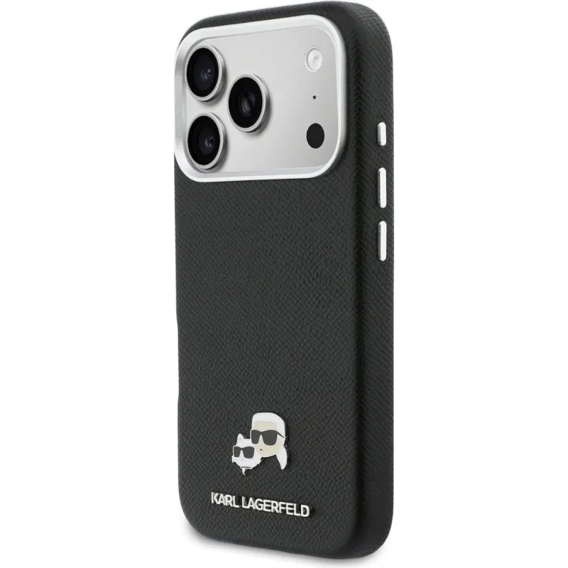 Karl Lagerfeld Karl & Choupette Pins Saffiano Magsafe για iPhone 17 Pro Max - Μαύρο – εικόνα 3