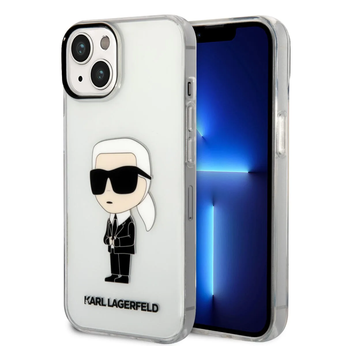 Karl Lagerfeld Ikonik Back Cover Case Karl Διάφανη θήκη προστασίας από TPU / PC – iPhone 14 Clear