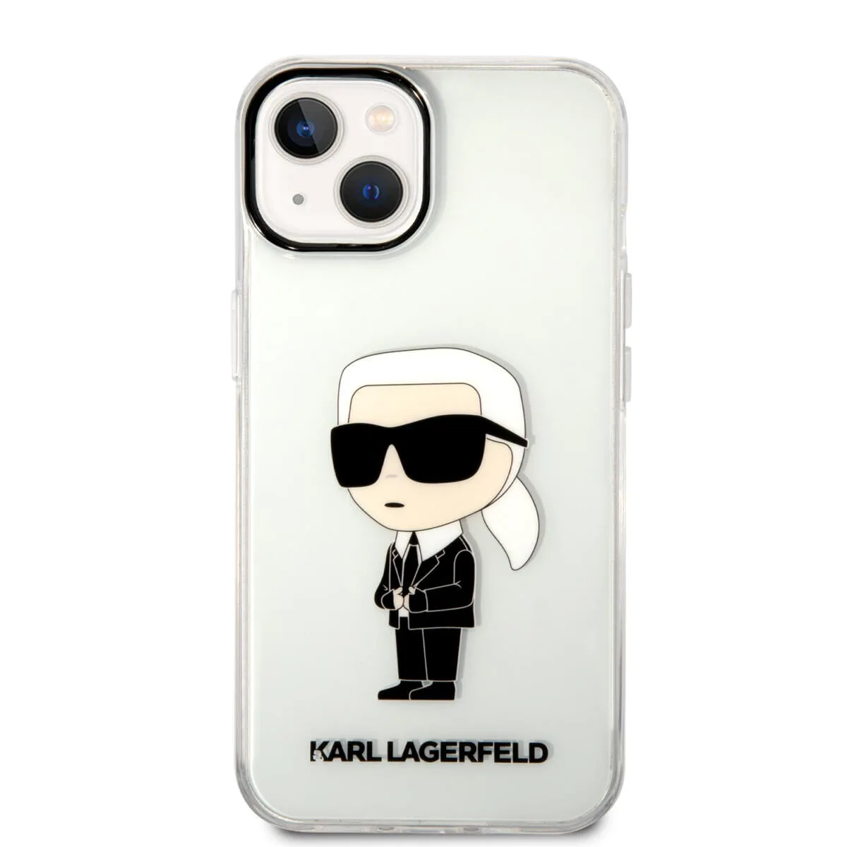 Karl Lagerfeld Ikonik Back Cover Case Karl Διάφανη θήκη προστασίας από TPU / PC – iPhone 14 Clear – εικόνα 4