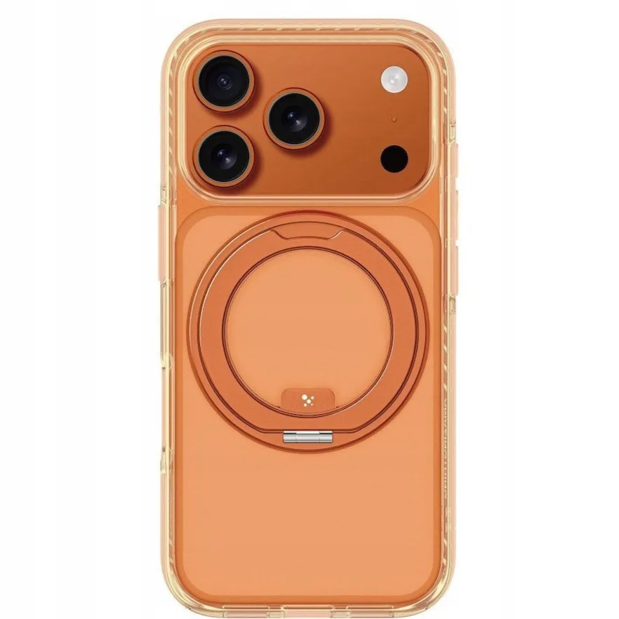 AmazingThing Titan Pro Magspin 360 Full Cover Σιλικόνης για iPhone 17 Pro Max - Πορτοκαλί