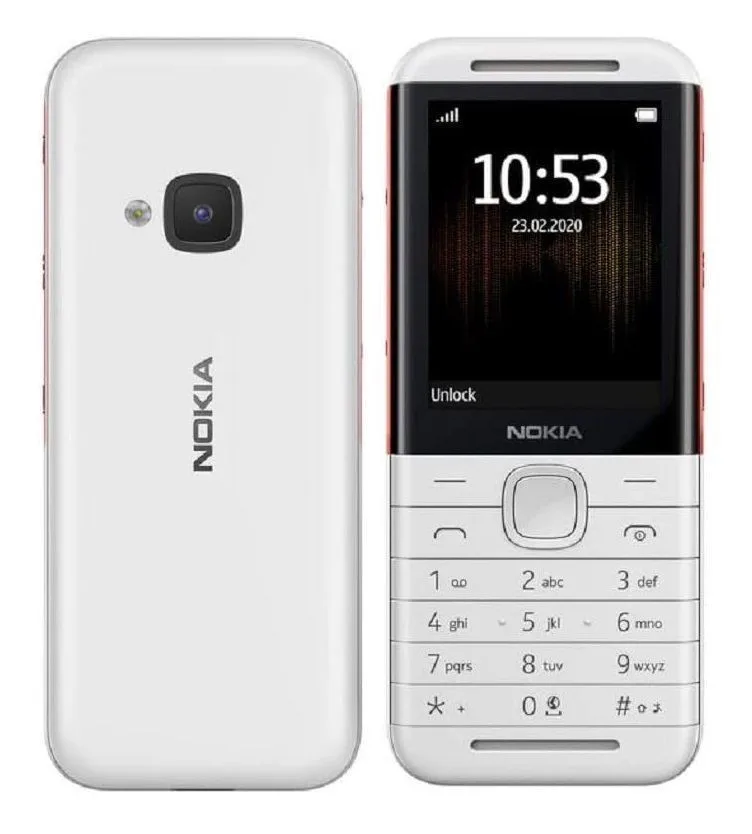 Nokia 5310 (2020) Dual SIM Κινητό με Κουμπιά με Ελληνικό Μενού - White/Red