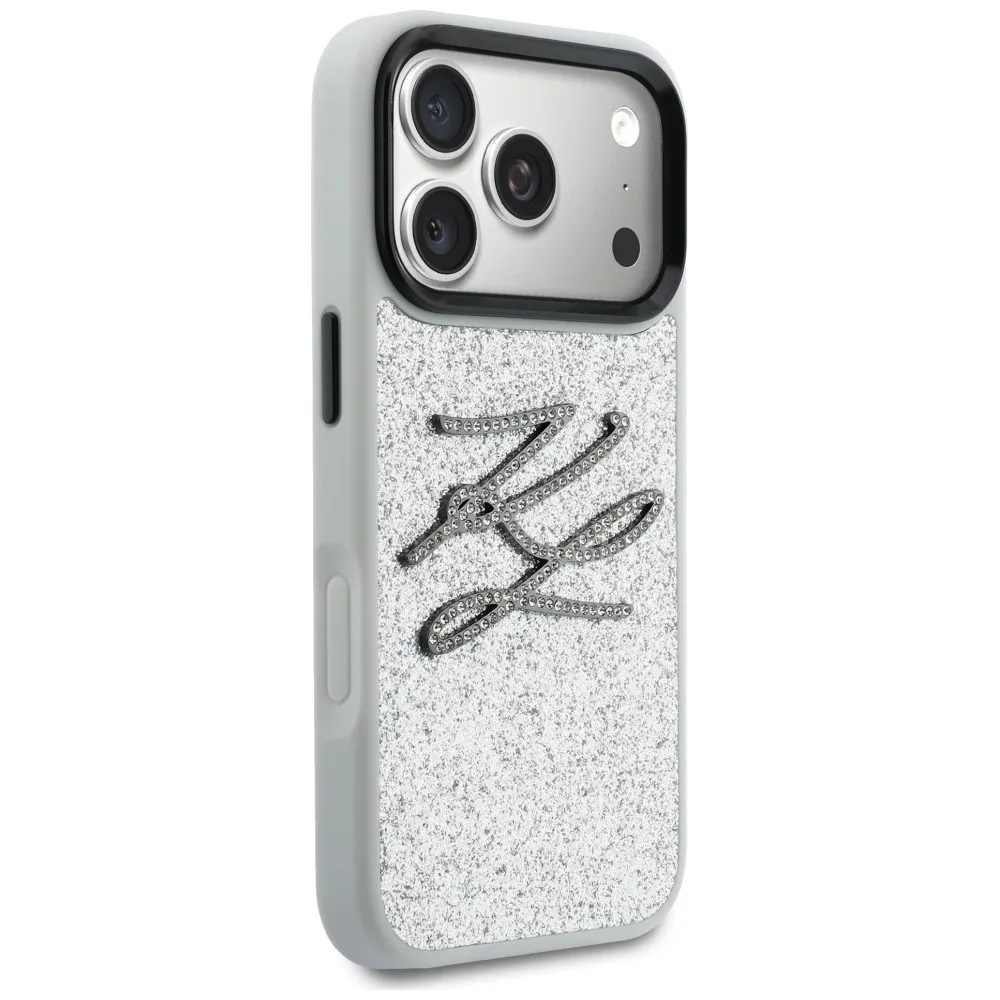 Karl Lagerfeld Iml Glitter Kl Diamond Logo Magsafe για iPhone 17 Pro Max - Ασημί – εικόνα 3