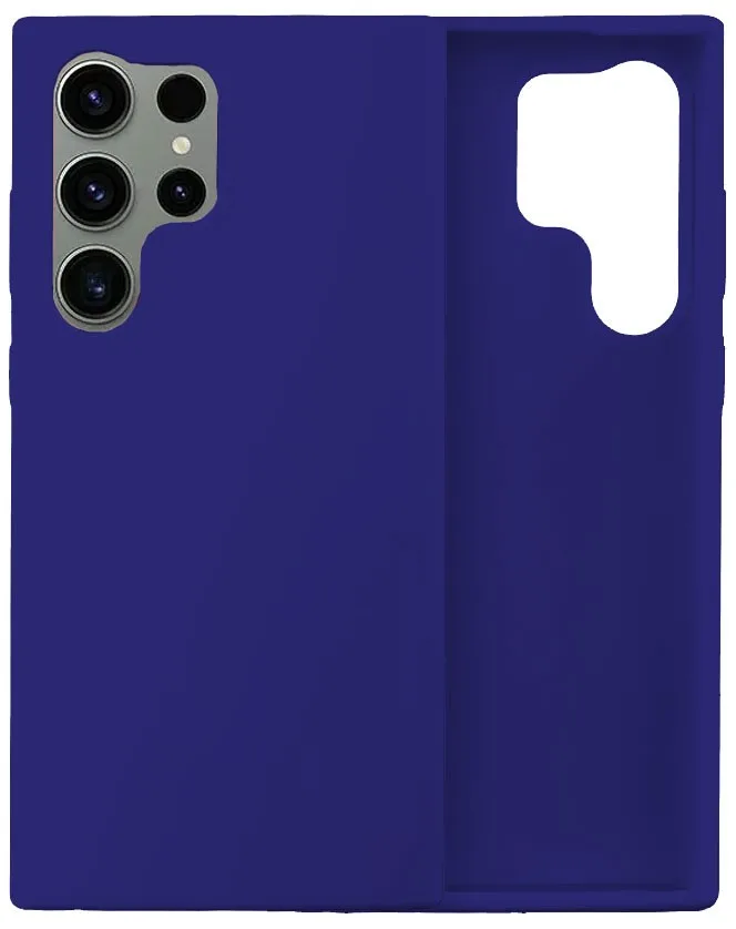 Θήκη Silky And Soft για Samsung Galaxy S24 Ultra - Σκούρο Μπλε