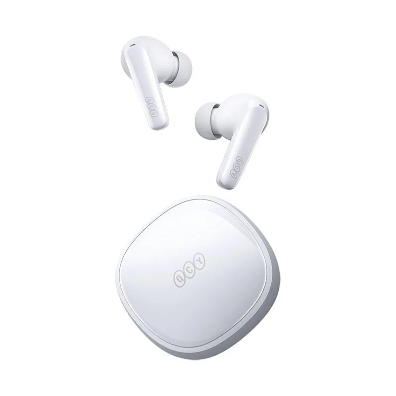 QCY T13X In-ear Bluetooth Handsfree Ακουστικά με Θήκη Φόρτισης - Λευκό