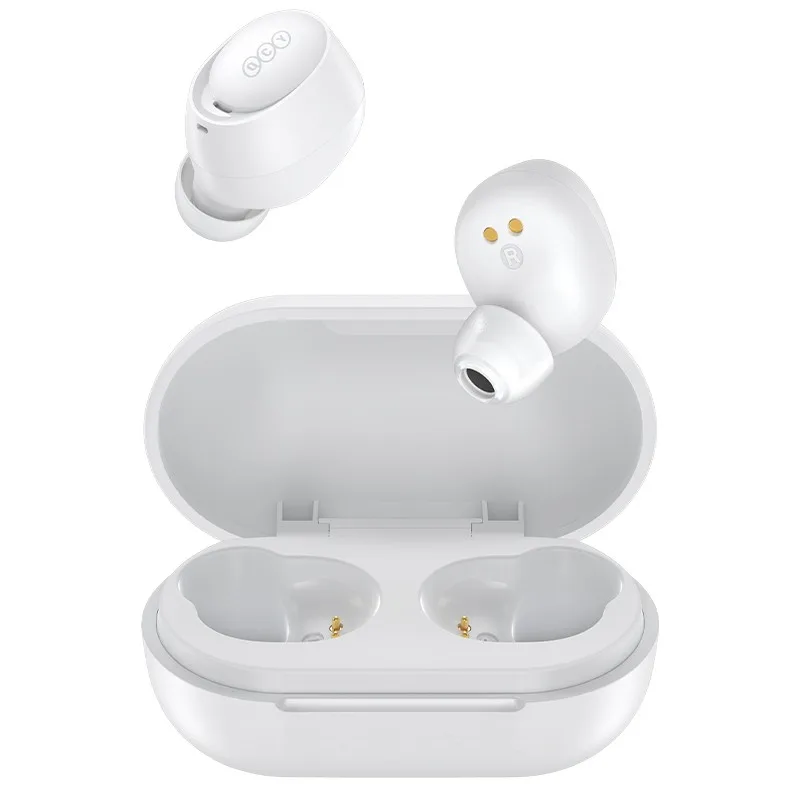 QCY Arcbuds Lite T27 Bluetooth Handsfree Ακουστικά με Θήκη Φόρτισης - Λευκό