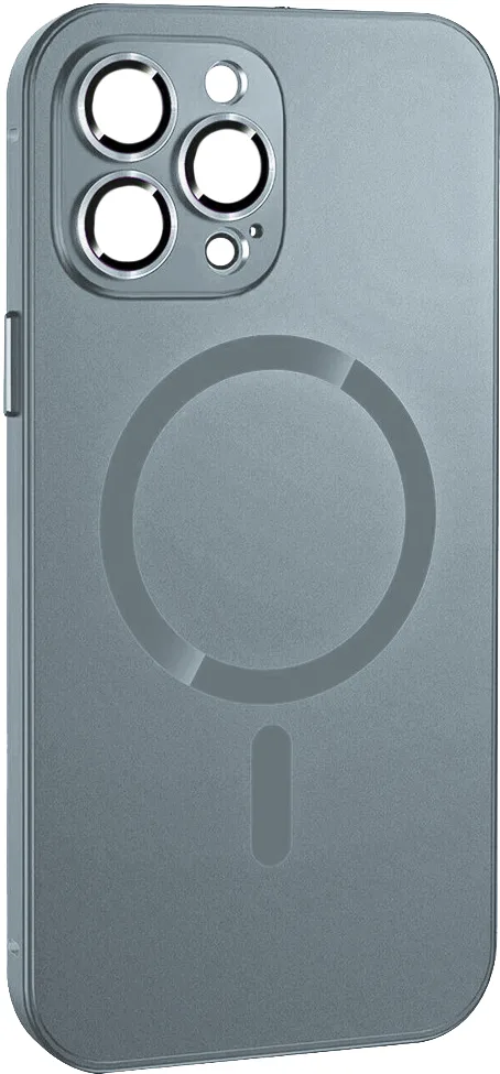 ObaStyle Metal Effect Magnetic Soft Cover Case για Apple iPhone 13 Pro - Γαλάζιο