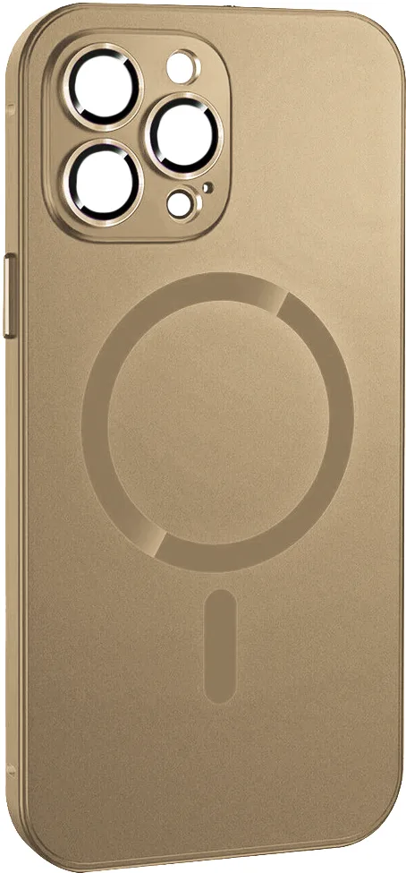 ObaStyle Metal Effect Magnetic Soft Cover Case για Apple iPhone 13 Pro - Χρυσό