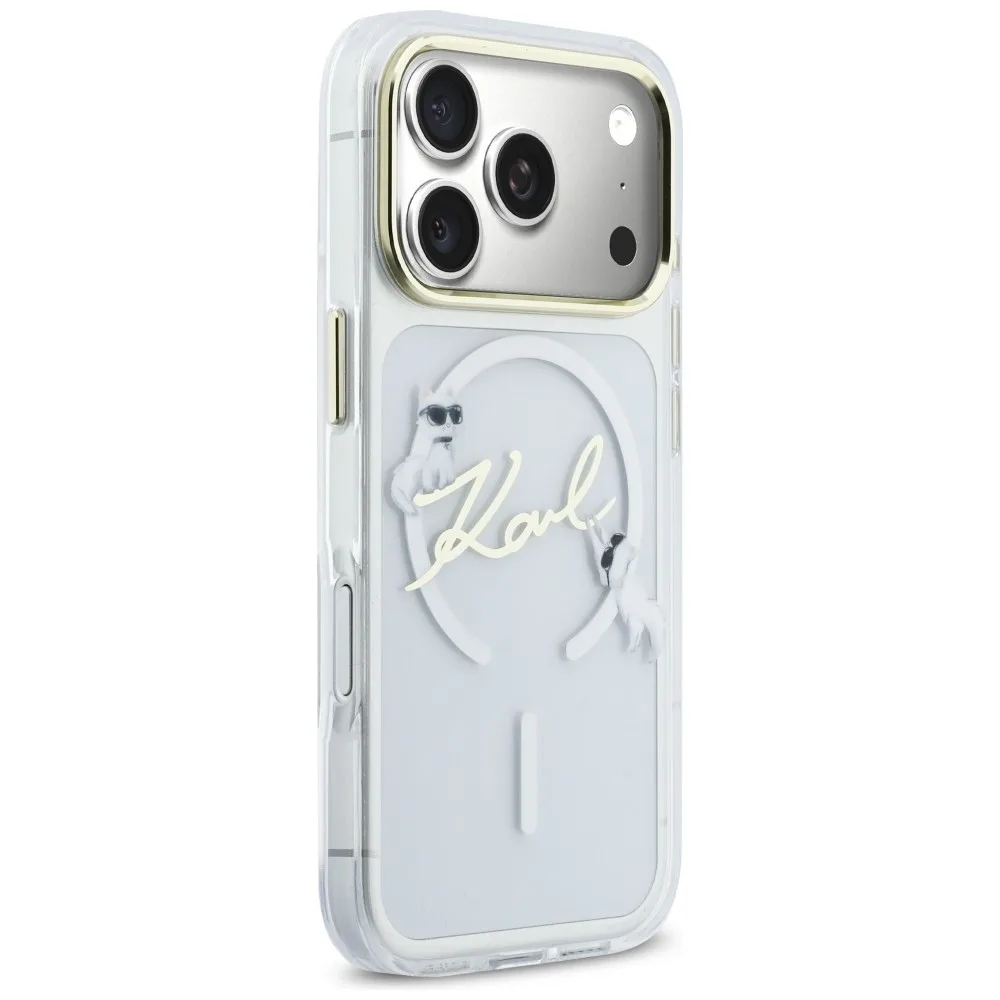 Karl Lagerfeld Iml Choupettes Karl Script Logo Magsafe Back Cover Θήκη για Iphone 17 Pro Max - Διάφανo – εικόνα 3