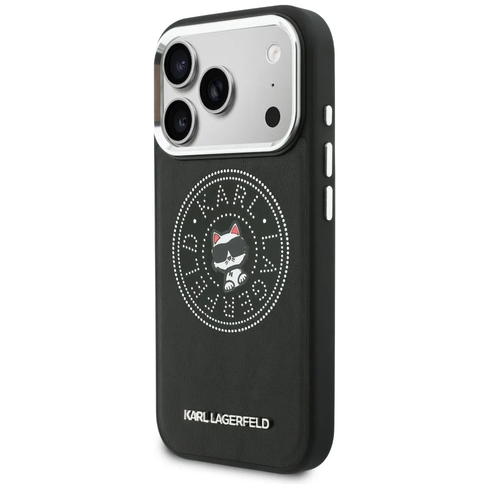Karl Lagerfeld Point & Choupette Sketch Magsafe Back Cover Θήκη για Iphone 17 Pro Max - Μαύρο – εικόνα 4