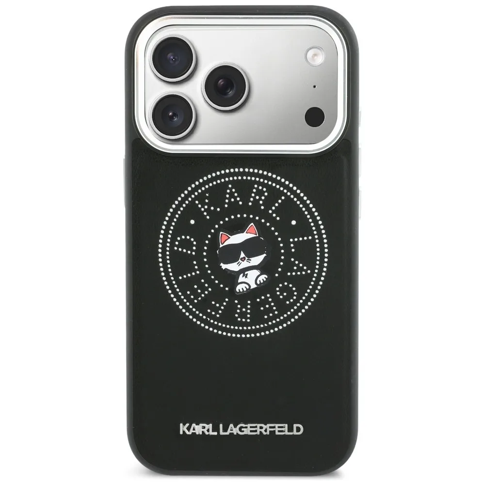Karl Lagerfeld Point & Choupette Sketch Magsafe Back Cover Θήκη για Iphone 17 Pro Max - Μαύρο – εικόνα 3