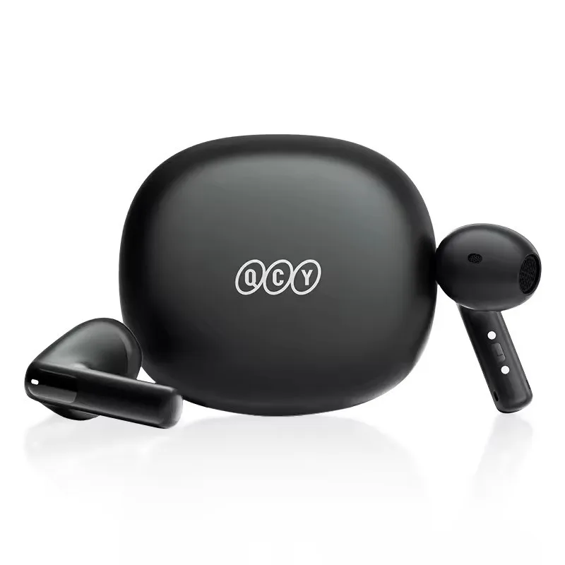 QCY AilyBuds E10 QT35 Bluetooth Handsfree Ακουστικά με Θήκη Φόρτισης - Μαύρο