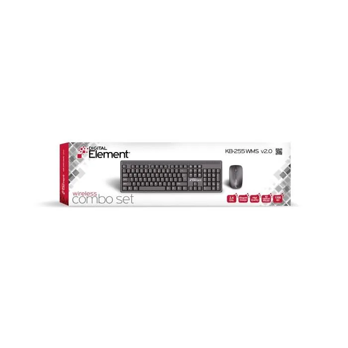 Keyboard & Mouse Wireless Element KB-255WMS v2.0 – εικόνα 2