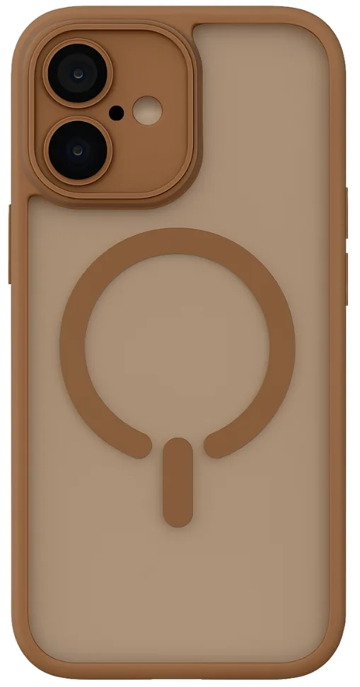 ObaStyle Semiclear Ματ Θήκη MagSafe για iPhone 16 - Καφέ