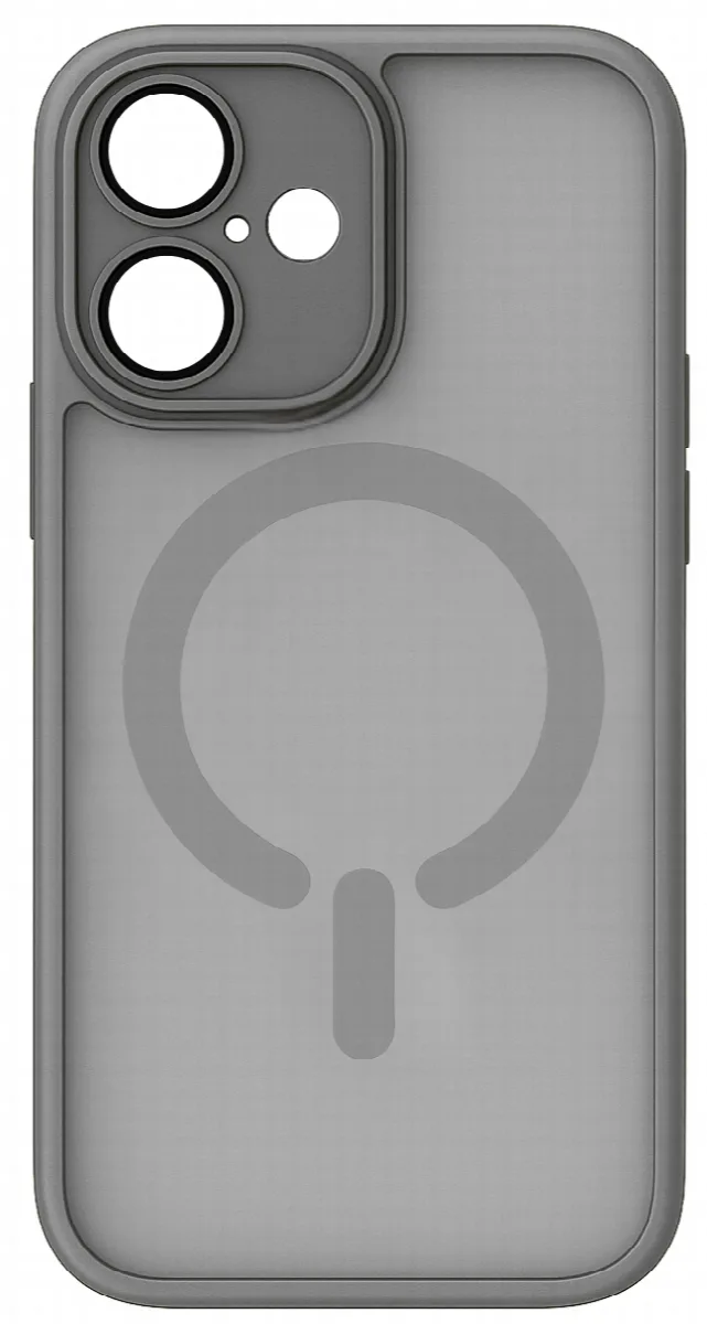 ObaStyle Semiclear Ματ Θήκη MagSafe για iPhone 16 - Γκρι – εικόνα 2