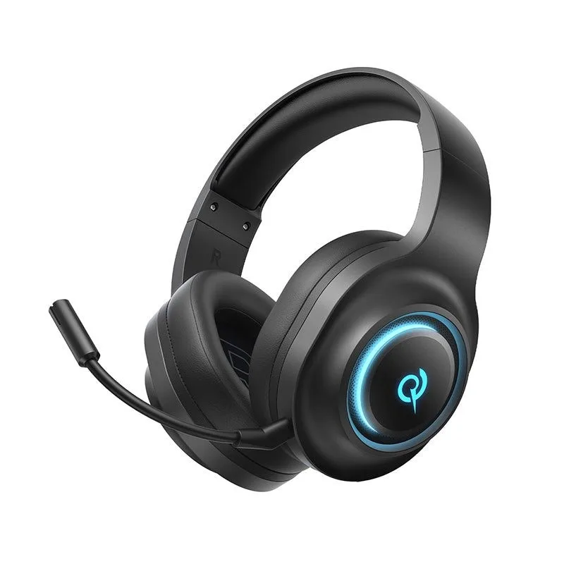 QCY Heroad V200 Ασύρματο Over Ear Gaming Headset με σύνδεση Bluetooth - Μαύρο