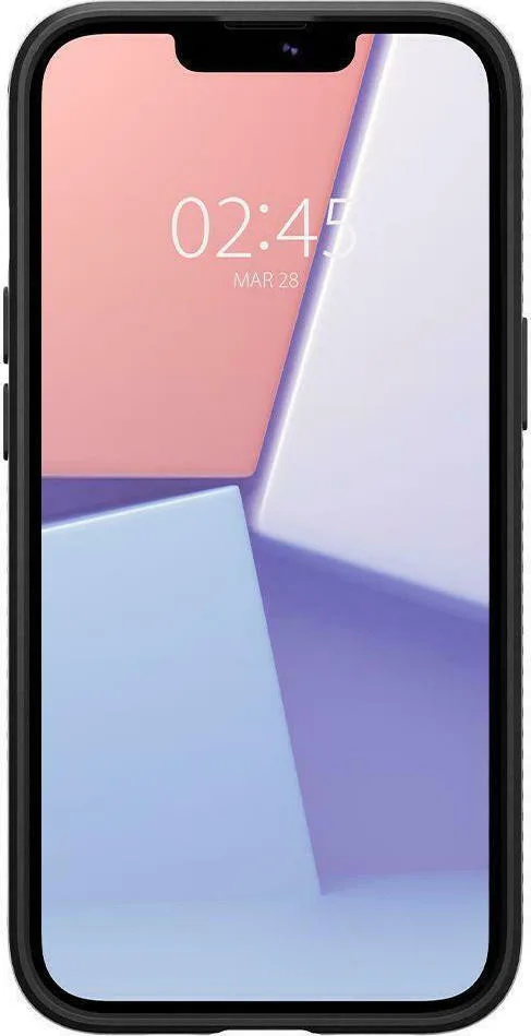 Spigen Liquid Air Back Cover Σιλικόνης για iPhone 13 - Μαύρο Matte – εικόνα 2