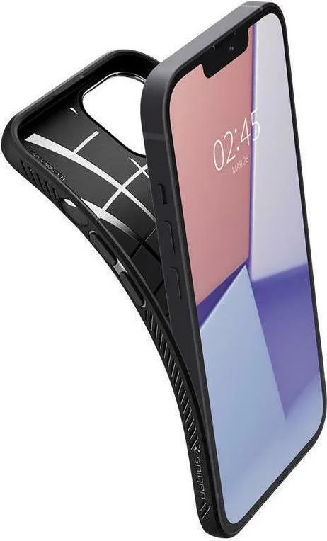 Spigen Liquid Air Back Cover Σιλικόνης για iPhone 13 - Μαύρο Matte – εικόνα 4