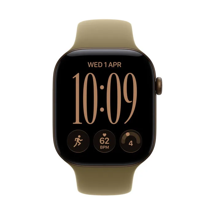 Apple Watch Series 12 GPS Dark Bronze Aluminium 42mm - Olive Sport Band (M/L)