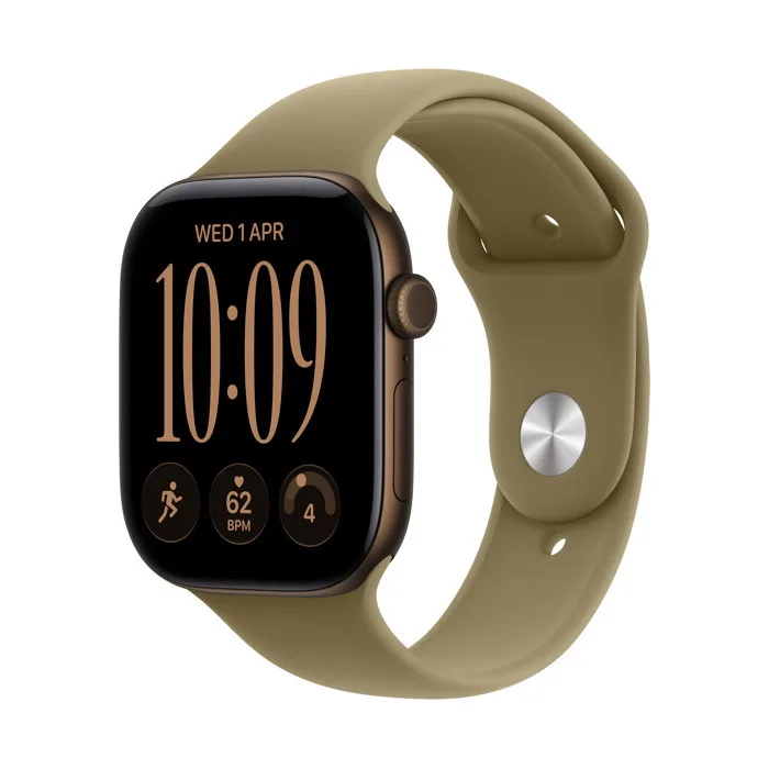 Apple Watch Series 12 GPS Dark Bronze Aluminium 42mm - Olive Sport Band (M/L) – εικόνα 4