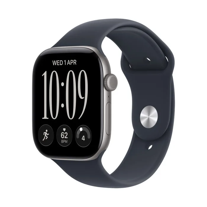 Apple Watch Series 12 GPS Space Grey Aluminium 42mm - Navy Blue Sport Band (S/M) – εικόνα 3