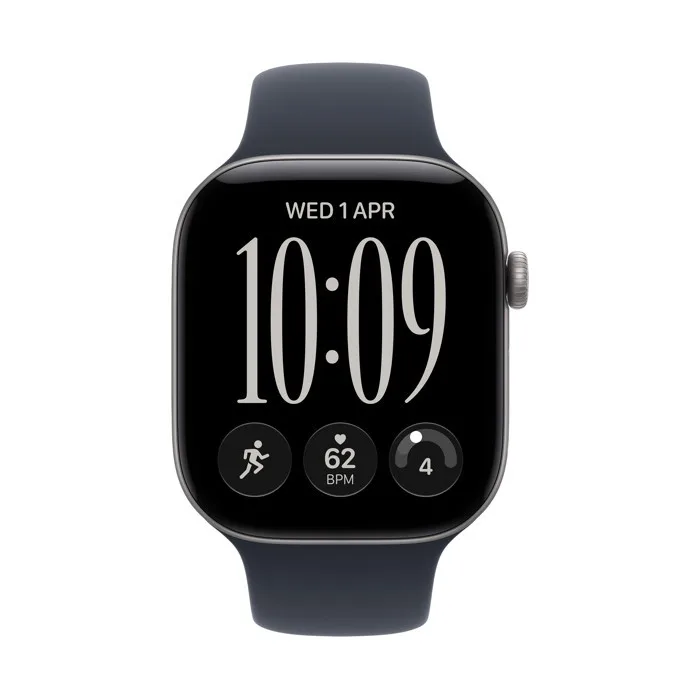 Apple Watch Series 12 GPS Space Grey Aluminium 46mm - Navy Blue Sport Band (S/M)