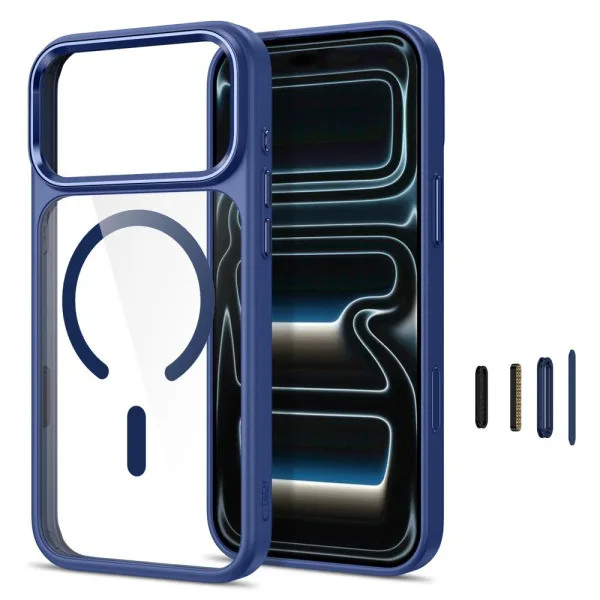 Tech-Protect Magmat Magsafe Back Cover TPU-PC για iPhone 17 Pro Max / 18 Pro Max - Deep Blue Clear – εικόνα 3