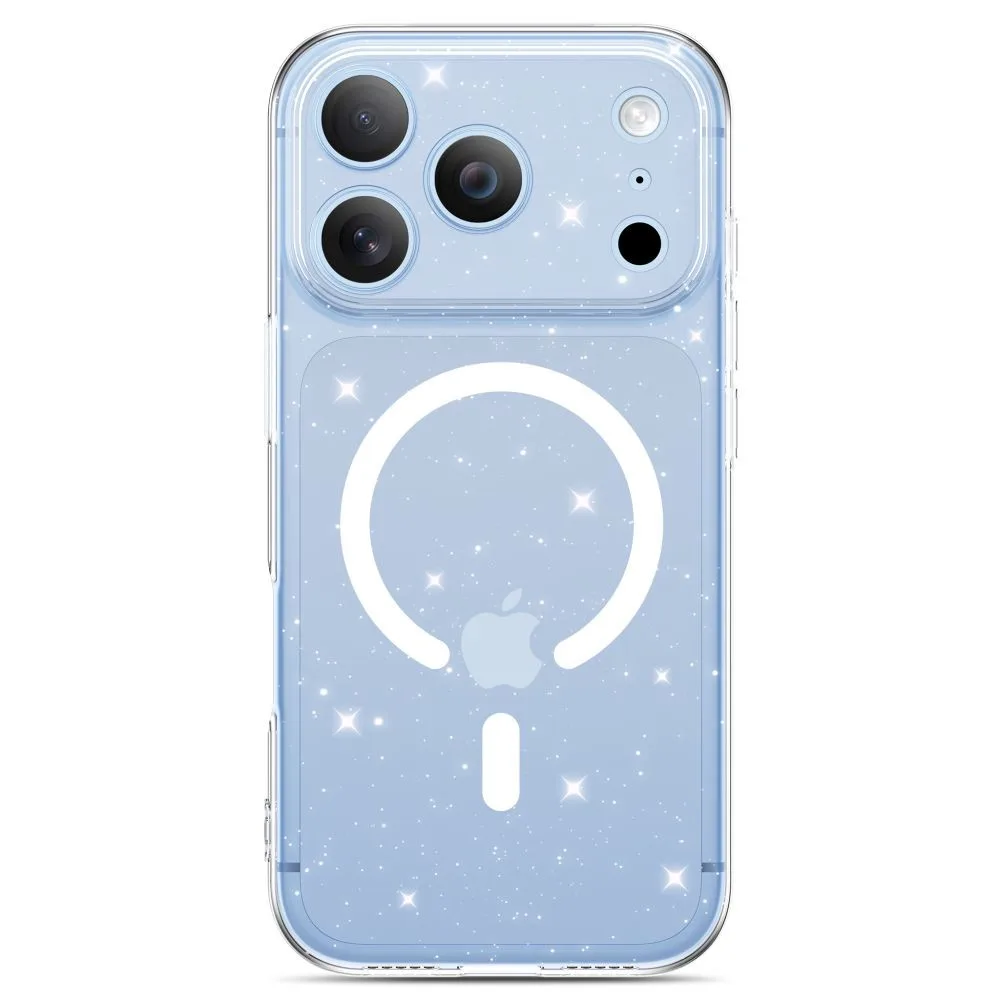 Tech-Protect FlexAir Magsafe Back Cover TPU για iPhone 17 Pro Max / 18 Pro Max - Clear Glitter – εικόνα 4