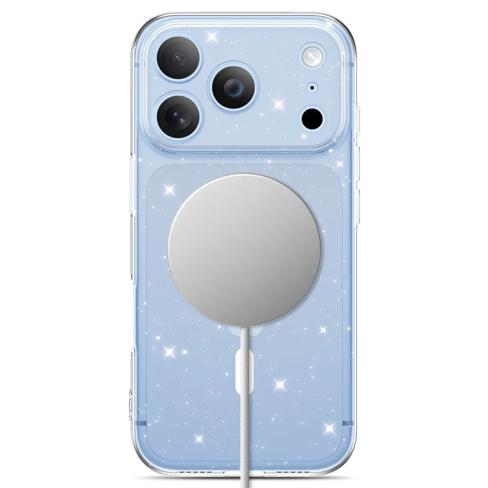 Tech-Protect FlexAir Magsafe Back Cover TPU για iPhone 17 Pro / 18 Pro - Clear Glitter – εικόνα 3