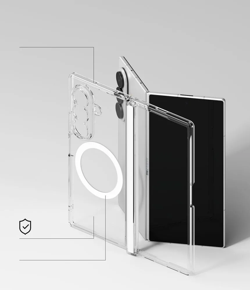 Ringke Fusion Flap Magnetic Magsafe Case για Samsung Galaxy Z Fold 8 Ultra - Διάφανο – εικόνα 2