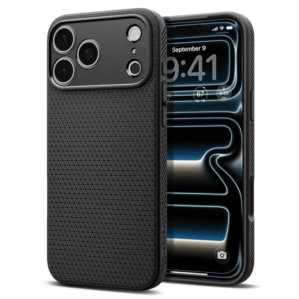 Spigen Liquid Air Back Cover Σιλικόνης για iPhone 18 Pro / 17 Pro - Matte Black